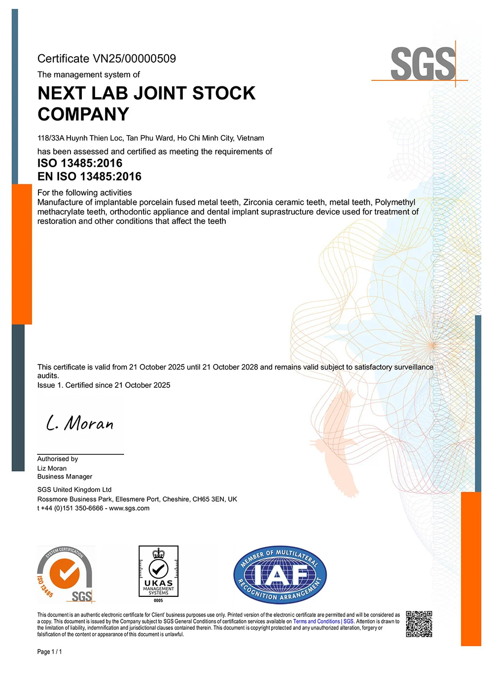 ISO 13485 Quality Management System